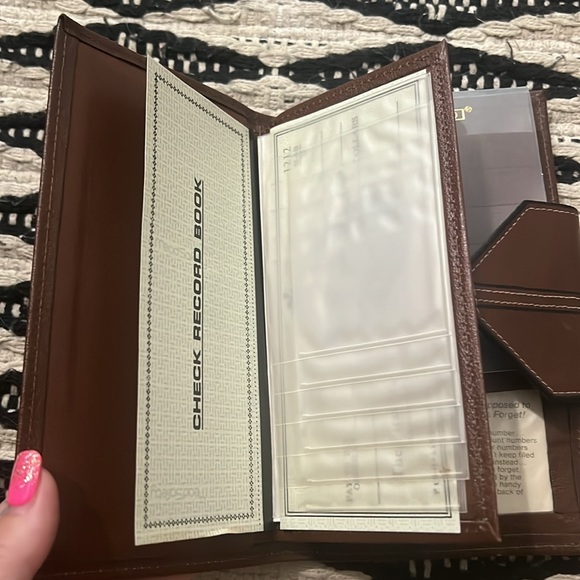 Rolf’s vintage Leather checkbook - Picture 5 of 7